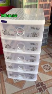 Tủ Nhựa Duy Tân A4 Nắp Bằng Nhỏ Gọn Tiện Dụng 3 - 4 - 5 Ngăn Tủ Nhựa Tomi Nhiều Ngăn
