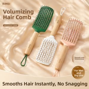 RIMEI | Volume Enhancing Curl Styling Scalp Massaging Anti-static Cushion Brush