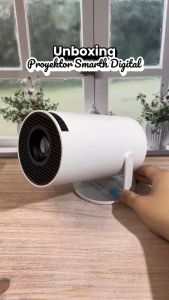 HY300 Smart Proyector Android 11.0 4K HD Intelligent Projector WiFi6.0 Bluetooth Fleksibel Proyektor Laser Home Theater 1GB+8GB Projector