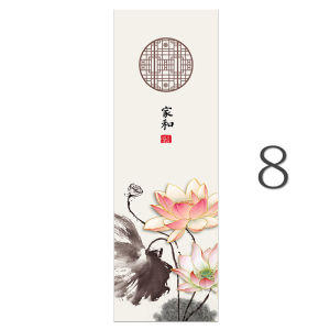 New Chinese Style Lotus Bird Cat Zen Tea Room Study Living Room Background Wall Decal Oil Canvas Print Self Adhesive Painting