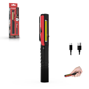 Buy 1 take 1!!!MIJOMI W10 Rechargeable LED Pen Light Flashlight400 Lumens Dual Source LED & COB Work Light Super Mini Lightweight Pocket EDC Flashlight outdoor for InspectionWorkRepairCamping