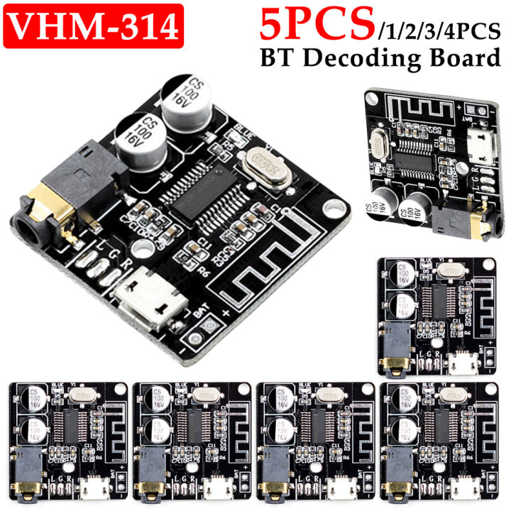 1-5pcs VHM-314 Audio Receiver Board Bluetooth 4.1/5.0 MP3 Lossless ...