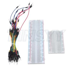 MB-102 Breadboard 400 830 Points Solderless PCB Bread Board Jumper Wire Cable Prototype Board DIY for Arduino Kit