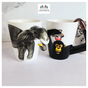 The Leaferie Olivier Mugs (Series 6) cup . mug . animal home decoration Ceramic