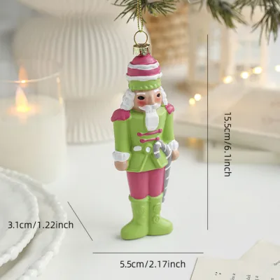 New Novelty Plastic Nutcracker Ornaments Christmas Decoration Figures Puppet Home Decor Figures for Xmas Gifts Party Supplies