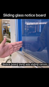 CheapDealMy EXTRA LARGE Sliding glass notice foam board Cabinet 4x10 4x12 school office lobby hall