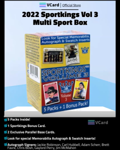 2022 Sportkings Vol 3 Multisport Box -100% Original. Trading Card Hobby Collectibles-