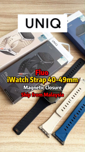 Uniq Silicone Rubber Strap with Magnetic Closure for iWatch 49mm 46mm 45mm 44mm 42mm 40mm
