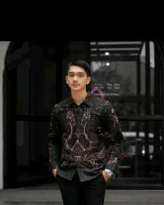 KEMEJA BATIK SLIMFIT MODERN LAPIS FURING / KEMEJA BATIK PRIA LENGAN PANJANG / KEMEJA BATIK TERBARU