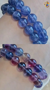 Collection Grade Silky Blue Fluorite Bracelet