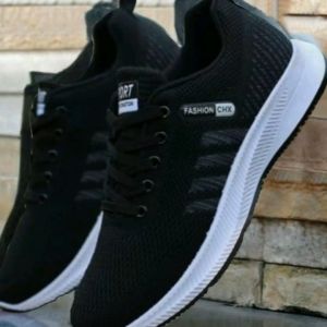PP | Sepatu Pria Wanita Sneakers CHX Hitam Sporty - Sepatu Sekolah Anak Laki Laki dan Perempuan Ukuran 36 37 38 39 40 41 42 43  / Promos Diskon Sepatu Sekolah kekinian