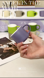 SG [READY STOCK] Ceramic Coffee Cup Set 5Pcs Coffee Mug Tea Cup Milk Mug Ceramic Cup Halloween Christmas Gift Set Water cup 咖啡杯圣诞节礼物