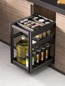 Light Pull-out Basket 300 350 Deep 400 Cabinet Seasoning Basket 200 Narrow Pull-Stop Drawer 250 Damping Rail Seasoning Blue