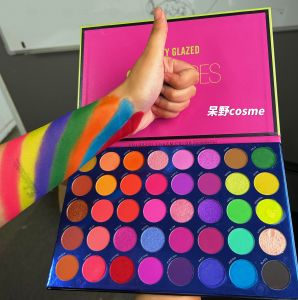 Beautyglazed Eyeshadow Palette Macaron Stage Colorful Play Makeup Artist High Color Pigmentation Eye Shadow Palette for All Skin Types