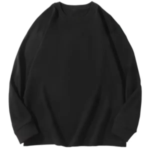 Áo Thun Cotton Dài Tay Cổ Tròn Cỡ Lớn 300 Pound Áo Thun Nam Mùa Thu Dáng Rộng Thoải Mái Cơ Bản