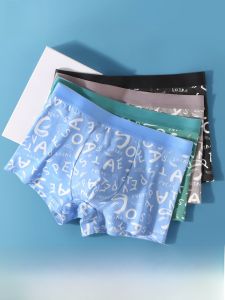 MiiOW | กางเกงบ็อกเซอร์ชายผ้าฝ้ายแท้ กางเกงชั้นในชาย กางเกงขาสั้นทรงสี่เหลี่ยม กางเกงบ็อกเซอร์ทรงสามเหลี่ยมสำหรับเยาวชน กางเกงบ็อกเซอร์ระบายอากาศได้ดี