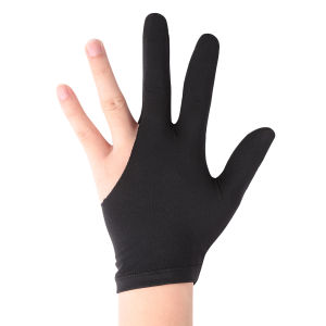 Sports Protective Gloves for Snooker Billiard 3-Finger Lycra Open Design Universal Fit for Left or Right Hand Players
