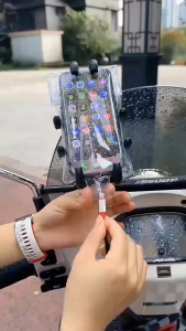 XYKJ Kantong Casing HP Transparan Anti Air Tas HP Motor Waterproof Anti Air Hujan Serbaguna Ini memiliki port pengisian daya