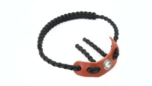 Archery Bow Wrist Sling 550 ParacordDurable 100% Full Grain Leather with Strong Metal GrommetComfortable and LightFit Compound Bow Stabilizer & Recurve