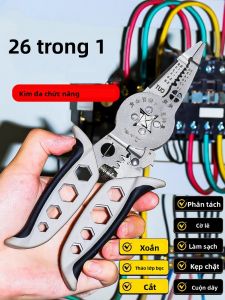 Kìm Bấm Đa Năng Cắt Dây Điện Đầu Cong Kèm Chức Năng Bấm Cos Dụng Cụ Quấn Dây Cho Các Loại Dây Điện Cụ Thể