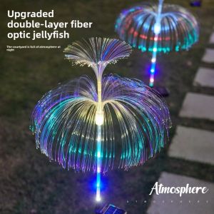 PAIMIJI | Decorative LED Fiber Optic Jellyfish Light Color-Changing Indoor Outdoor Hanging Landscape Light