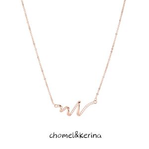 Designer Pure Silver Necklace Womens Luxury Minimalist High-End Feeling Birthday Gift for Girlfriend Best Friend