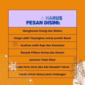 CETAK 50 UNDANGAN TAHLIL/DOA BERSAMA 1000 HARI