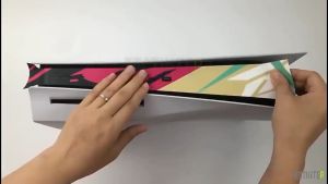 Sticker PS5 SLIM Cover Center / Middle Skin Tengah Universal Anti Gores Anti Sidik Jari Anti Debu