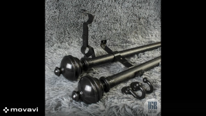 ชุดราวม่าน รางผ้าม่าน อุปกรณ์ครบชุด (หัวปิดกลมจุก สีขาว) มีขนาด 0.9-4 เมตร พร้อมส่ง แถมตะขอฟรี