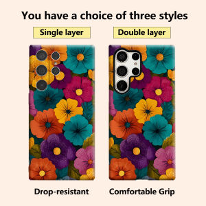BILIBILI | colorful bold floral Luxury Fashion Full Lens Protective Case for Samsung Galaxy S26 S25 S24 A56 A36 Plus Ultra