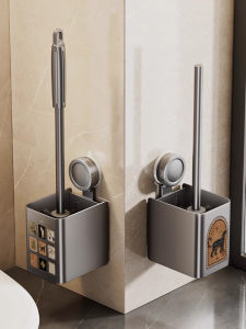 แปรงส้วมแบบติดผนัง MEISD แปรงส้วมแบบติดผนังที่ทนทาน วัสดุอะลูมิเนียมอวกาศ สีสันสดใส ทำความสะอาดได้รอบด้าน