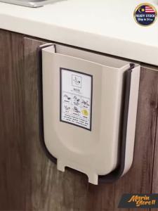 Folding Trash Bin Hanging Kitchen Living Room Wall Hanging Car Dustbin Car StorageTong Sampah Kereta Dapur