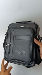 Tas Bahu Pria Kulit Sintetis Premium | Tas Kantor Pria Merk Polozada