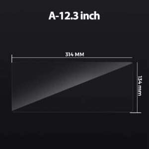 MEKEDE Car Tempered Glass Protective Film Car Sticker for 12.3 Inch Universal Car Radio Stereo DVD GPS Touch Full LCD Screen