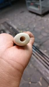 Pipa Gading GG Lokal Asli Panjang 17cm Model Bulat Besar Mulus