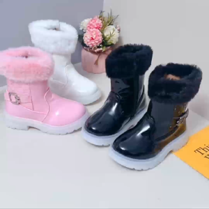 LUCKIDS Fashion Led Boots for kids girl ankle zip boots with light for kids girls rubber shoes size 22-36