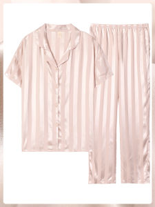 me home wear | New Sleeveless Long Pants Light Weight Stripe Pajamas Set