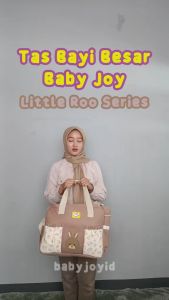 Baby Joy Tas Bayi Besar + Tempat Botol Susu Baby Diaper Bag Backpack Berry Baby