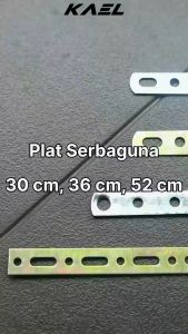 Plat Bolong Serbaguna 30 36 50 cm Emas Siver Motor Bracket Modif Lampu Sorot-LED Breket Sambungan-Tambahan Baut Kurang Pas Bebek-Matic Multifungsi