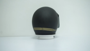 Hijmuku Helm Retro Dewasa Pororo Klasik Kacamata Datar Hitam Polos