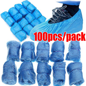 100/300Pcs Shoe Cover / Special Plastic Shoe Cover / Blue Shoe Cover / Household Indoor Disposable Shoe Cover