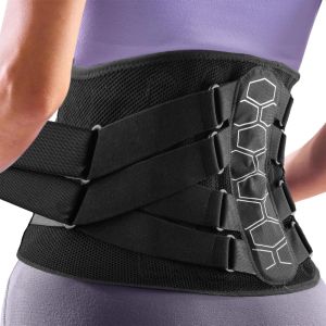 Back Braces for Lower Back Pain Relief with 6 Stays Breathable Back Support Belt Anti-skid lumbar with pad for sciatica