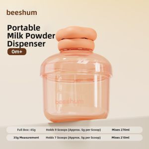 Beeshum | Portable Baby Formula Dispenser Food Grade One Meal Per Section