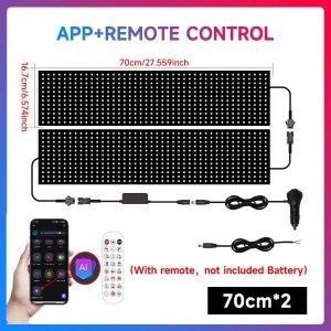 APP Remote Control Truck Devil Eye Light With AI Voice Function 12V 24V DIY Custom Scrolling Text Lighting For Board Windshield