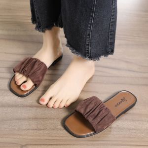 IELGY Flat Flip-flops Womens Summer Fire Fashion Casual with Skirts