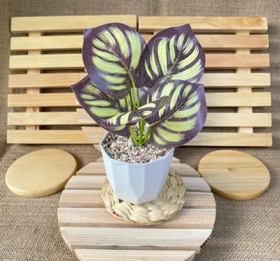 BUNGA HIAS MINI ARTIFICIAL -+20CM SUDAH DENGAN POT