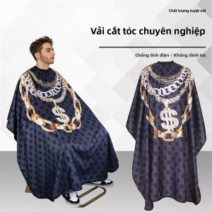 Áo Choàng Làm Tóc Chuyên Nghiệp Chống Thấm Nước Chống Tĩnh Điện Có Khóa Cài Cổ Dành Cho Thợ Cắt Tóc