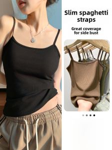 MiiOW | Cat Woman Small Strap Vest Womens Inner Wear Summer New Style Outerwear Beautiful Back Fatigue Prevention Sleeveless Base Layer