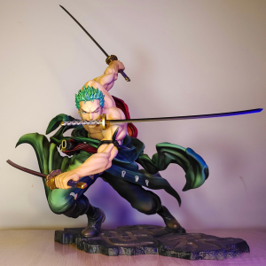 Bandai | New 20cm One Piece Anime Figure GK Roronoa Zoro PVC Action Figure Collection Model Doll Toy Gift Decoration