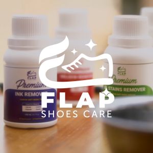 Flap Shoes Care - Cleaner Pembersih Penghilang Noda Tinta pada Pakaian dan Sepatu Kanvas Putih